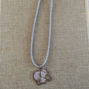 Sterling silver elephant necklace NWT.